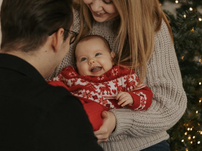 Świąteczna sesja rodzinna w studio Poznań 6