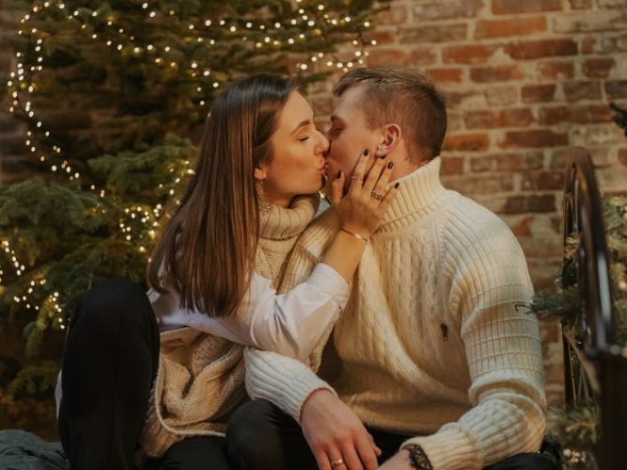 Świąteczna sesja rodzinna w studio Poznań 7